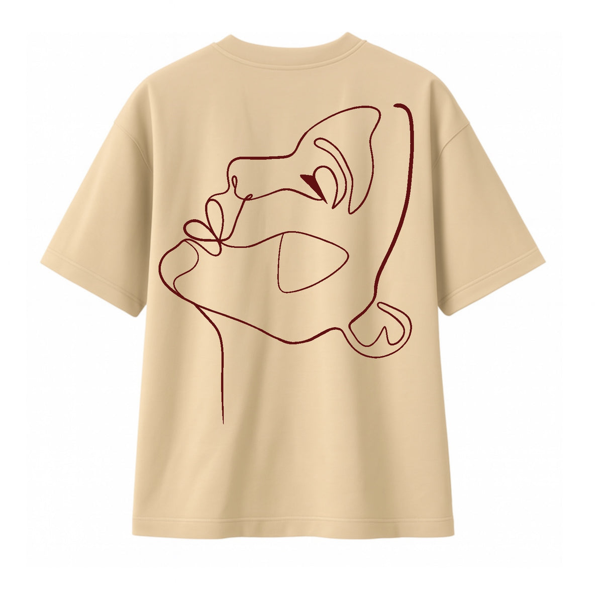 T-Shirt One Line Draw Femme
