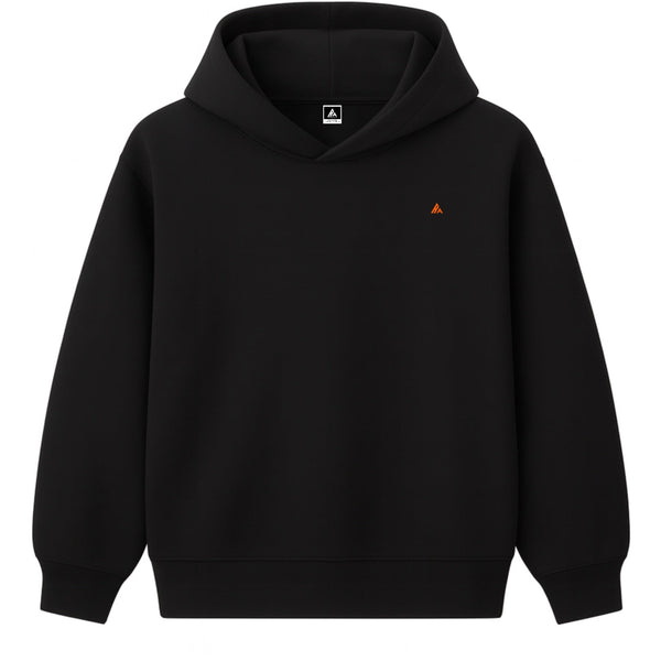 🟡 PRÉCOMMANDE: Hoodie 460g 100% Coton – Broderie Minimaliste - Design Visage Caché (F)