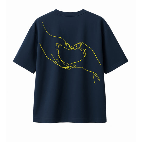 T-Shirt Main dans le coeur