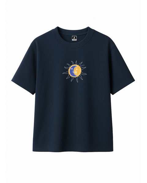 T-Shirt Lune Soleil Femme