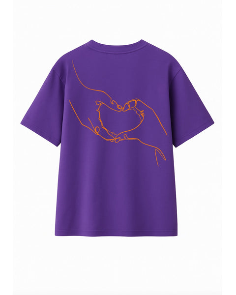 T-Shirt Main dans le coeur