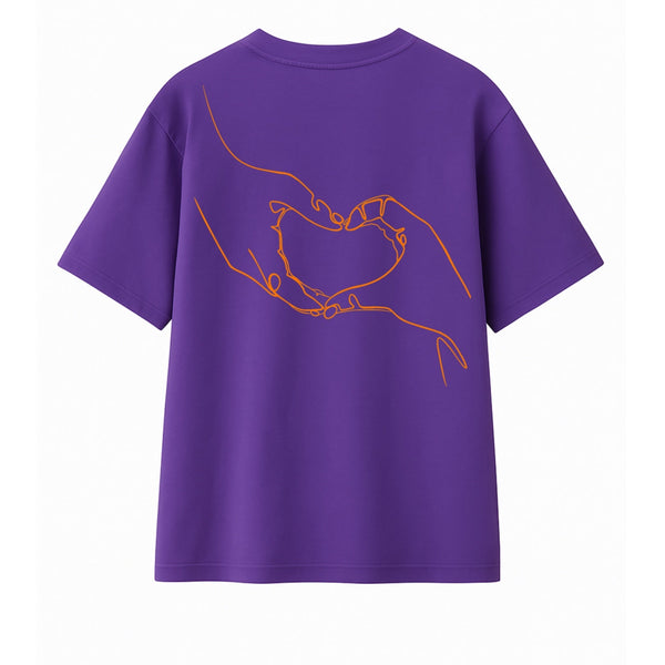 T-Shirt Main dans le coeur