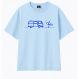 T-shirt Minimaliste Brodé 100% Coton – Design Surf Ma boutique