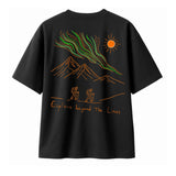 T-shirt Minimaliste Brodé 100% Coton – Design Randonnée Ma boutique