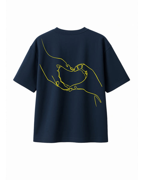 T-Shirt Main dans le coeur