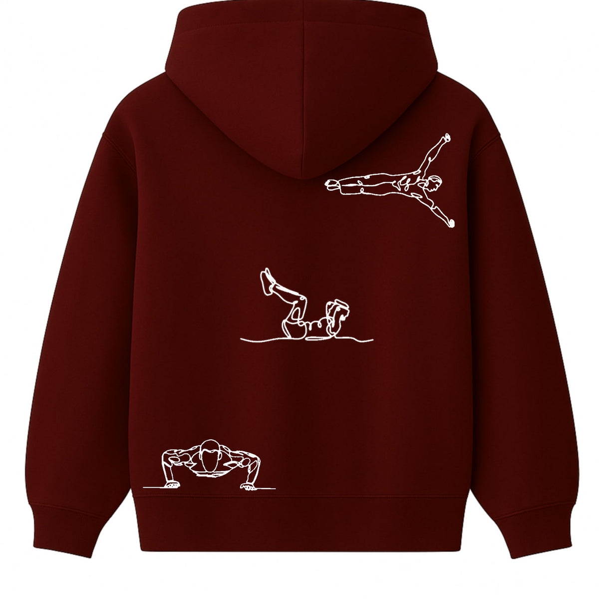 Hoodie 460g 100% Coton – Broderie Minimaliste - Design Street-Workout Rich.Art