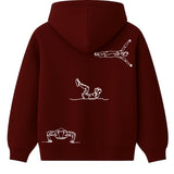 Hoodie 460g 100% Coton – Broderie Minimaliste - Design Street-Workout Rich.Art