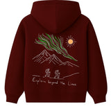 Hoodie 460g 100% Coton – Broderie Minimaliste - Design Islande Rich.Art