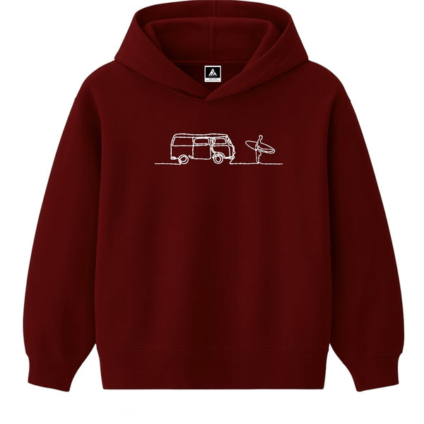 Hoodie 460g 100% Coton – Broderie Minimaliste - Design Surf Rich.Art