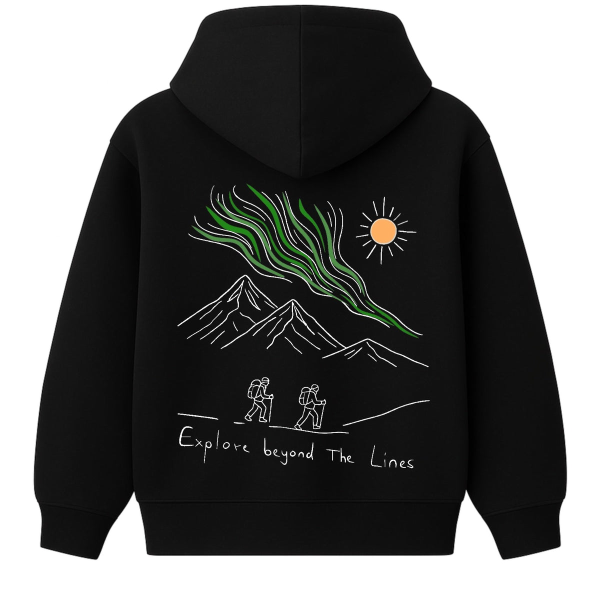 Hoodie 460g 100% Coton – Broderie Minimaliste - Design Islande Rich.Art