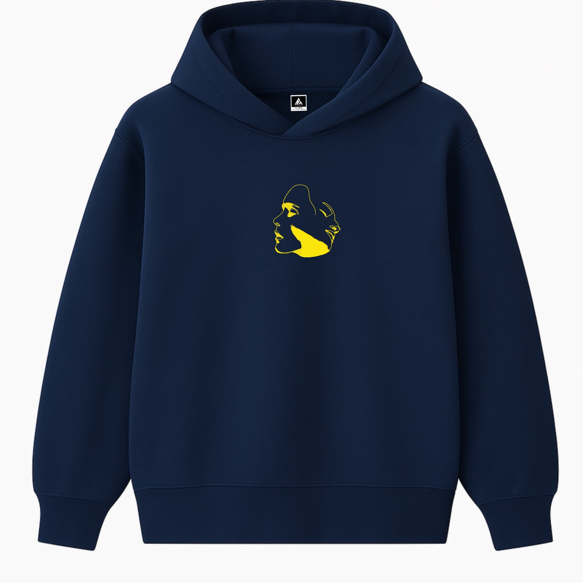 Hoodie 460g 100% Coton – Broderie Minimaliste - Design Aura (F)