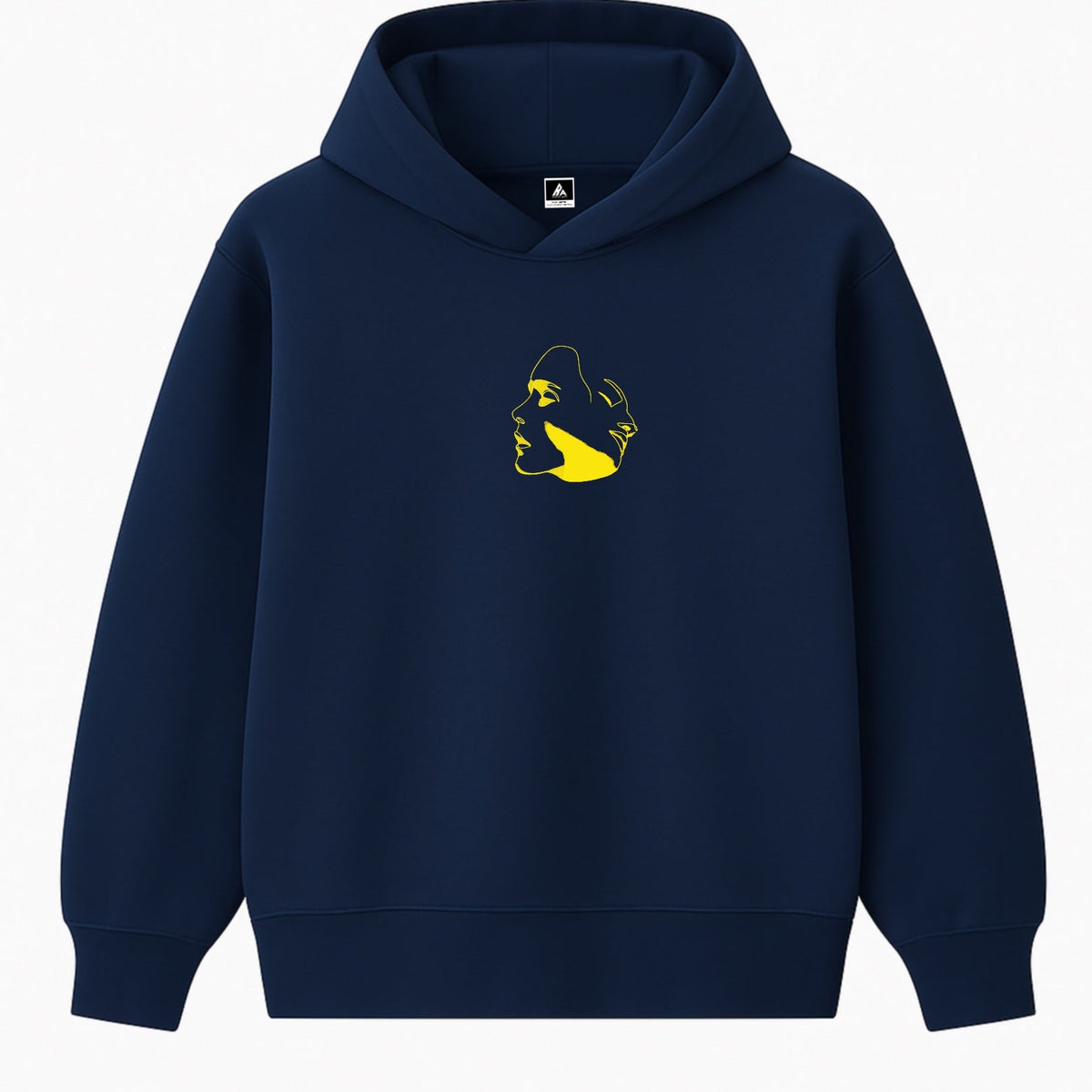 Hoodie 460g 100% Coton – Broderie Minimaliste - Design Aura Rich.Art