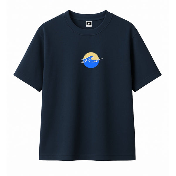 Vague - T-shirt brodé