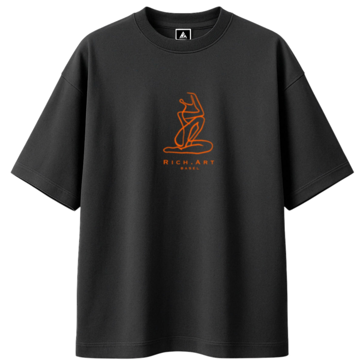 T-shirt Minimaliste Brodé 100% Coton – Design Matisse (F)