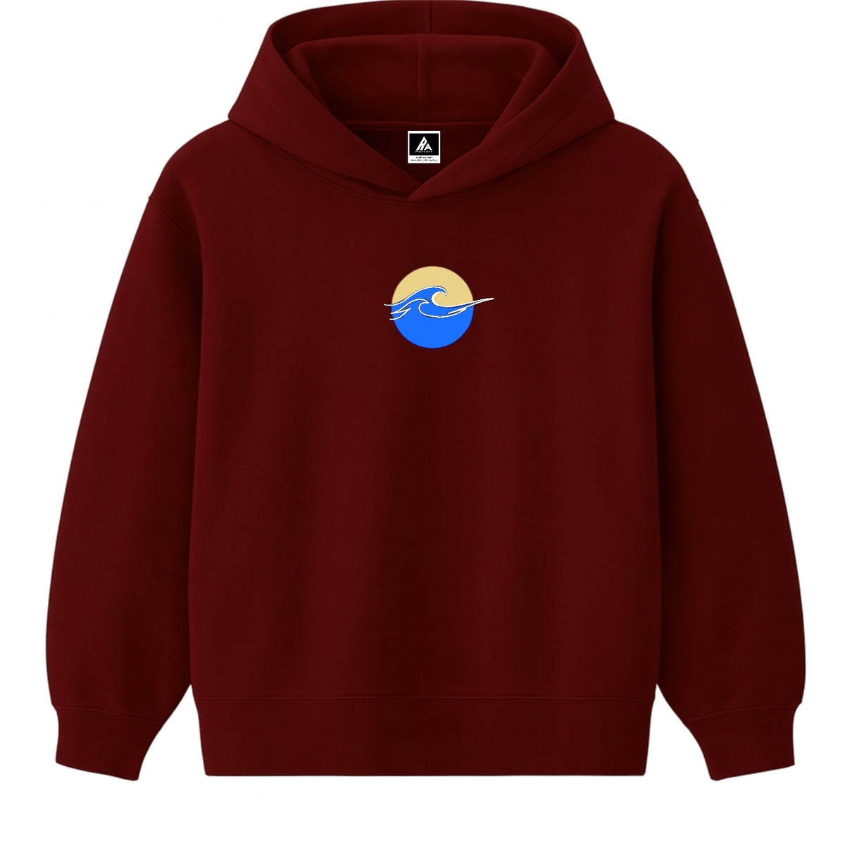 Hoodie 460g 100% Coton – Broderie Minimaliste - Design Vague Rich.Art