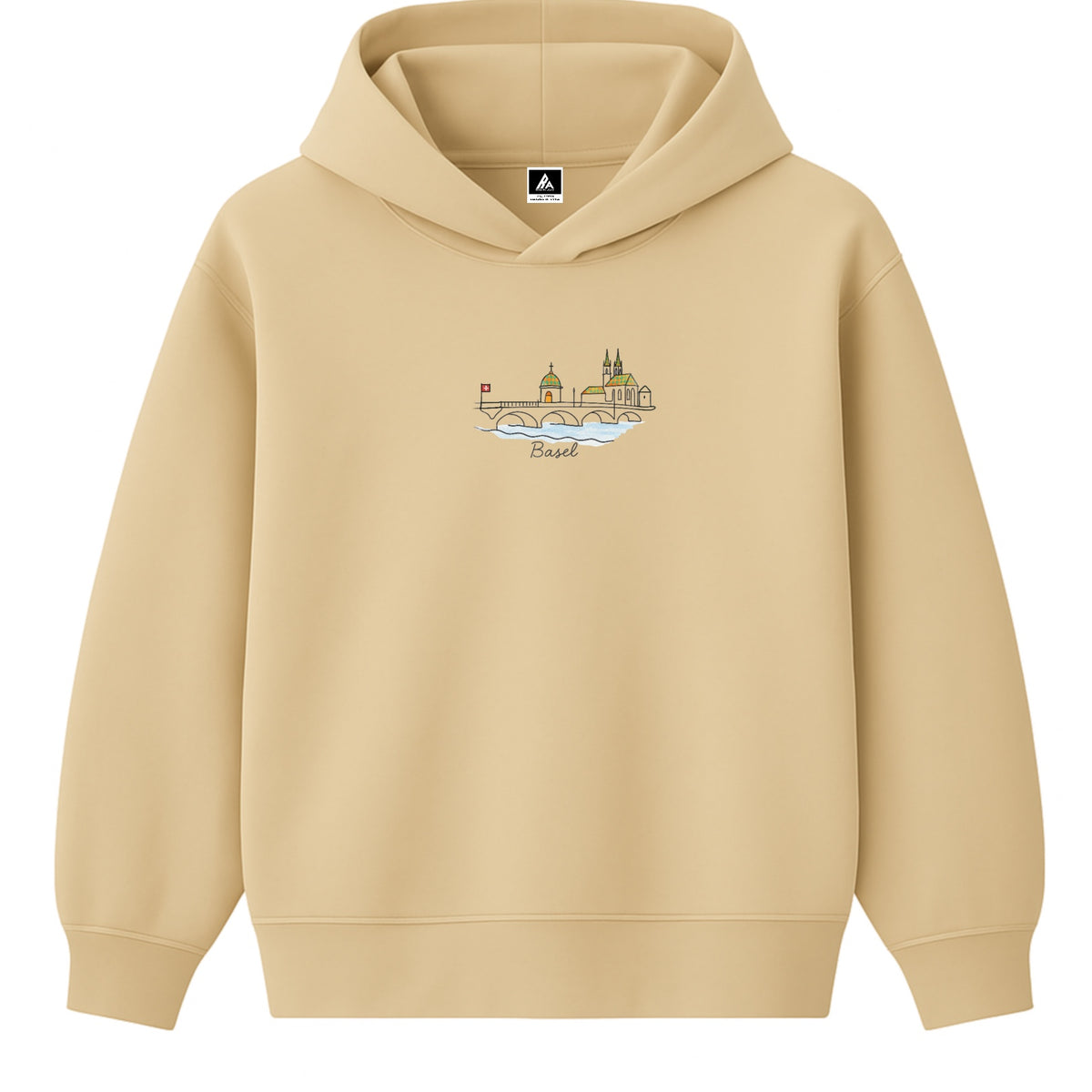 Hoodie 460g 100% Coton – Broderie Minimaliste - Design Basel