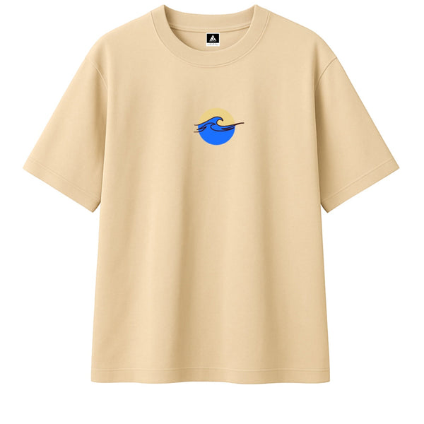 Vague - T-shirt brodé