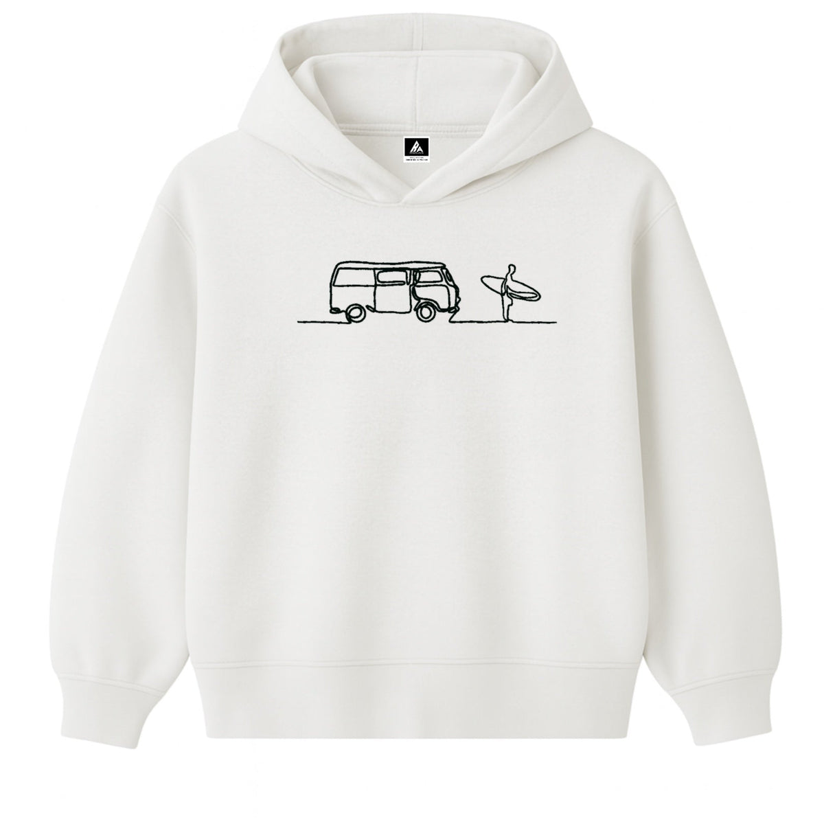 Hoodie 460g 100% Coton – Broderie Minimaliste - Design Surf Rich.Art