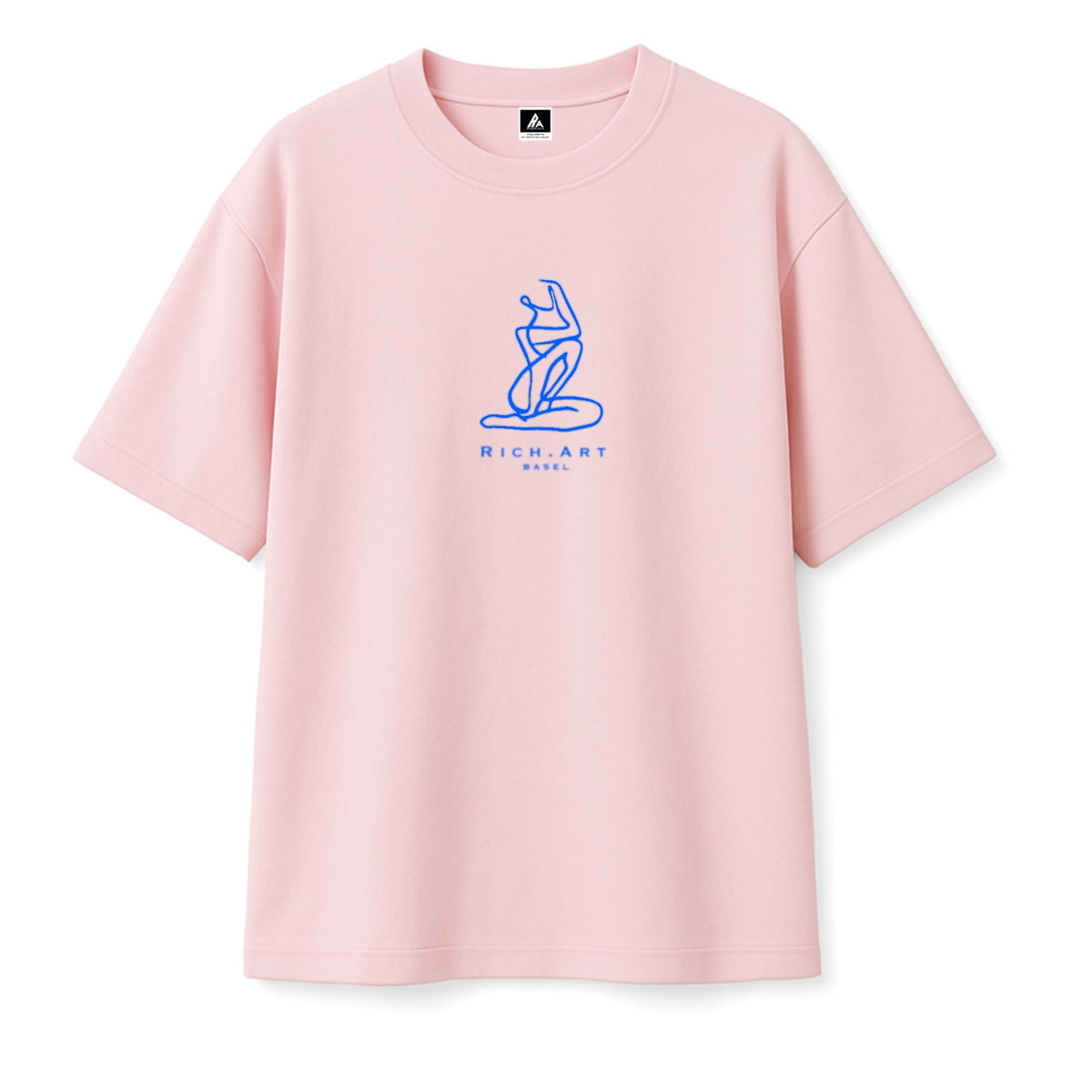 T-shirt Minimaliste Brodé 100% Coton – Design Matisse (F)