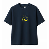 T-shirt Minimaliste Brodé 100% Coton – Design Aura Rich.Art