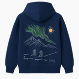 Hoodie 460g 100% Coton – Broderie Minimaliste - Design Islande Rich.Art