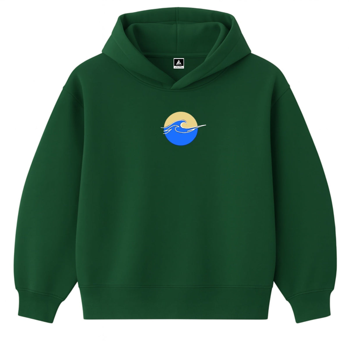 Hoodie 460g 100% Coton – Broderie Minimaliste - Design Vague Rich.Art