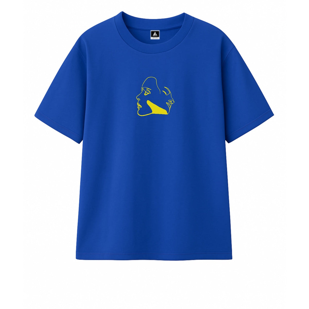 T-shirt Minimaliste Brodé 100% Coton – Design Aura Rich.Art