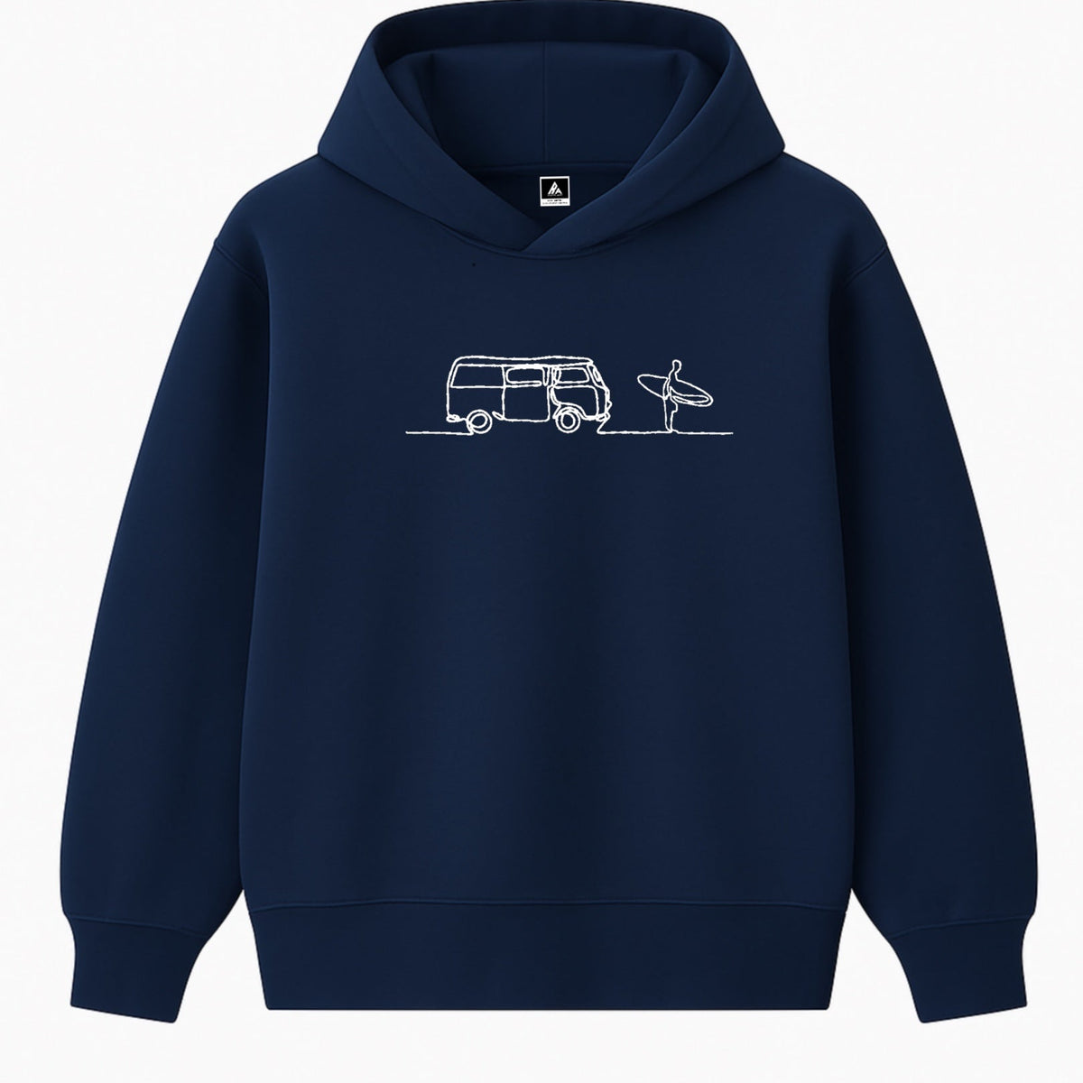 Hoodie 460g 100% Coton – Broderie Minimaliste - Design Surf Rich.Art