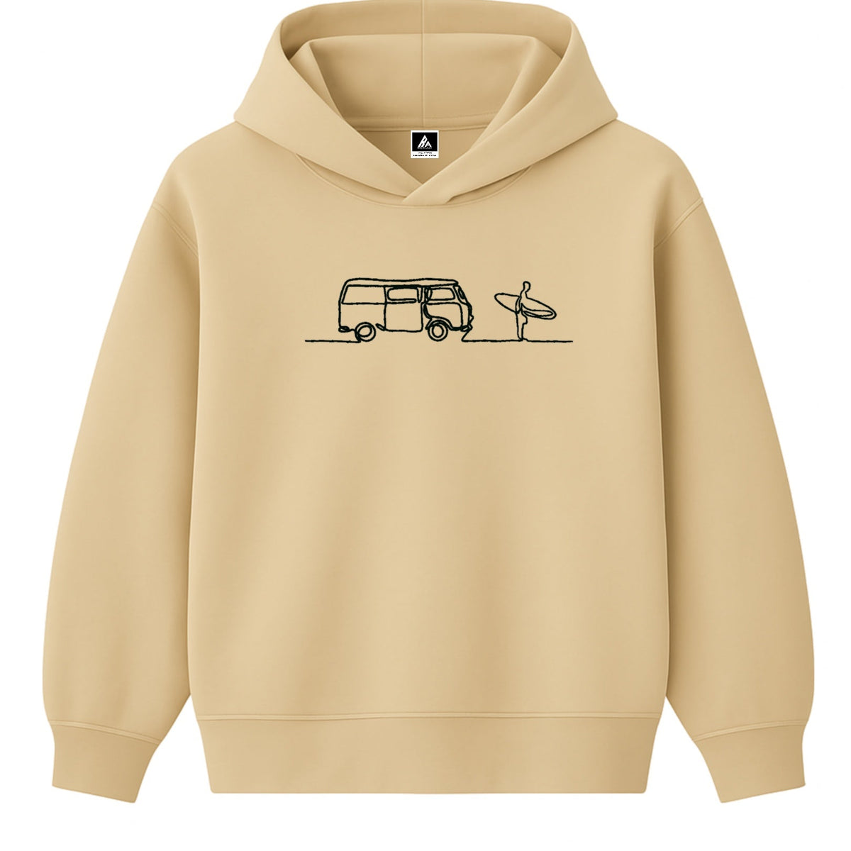 Hoodie 460g 100% Coton – Broderie Minimaliste - Design Surf Rich.Art