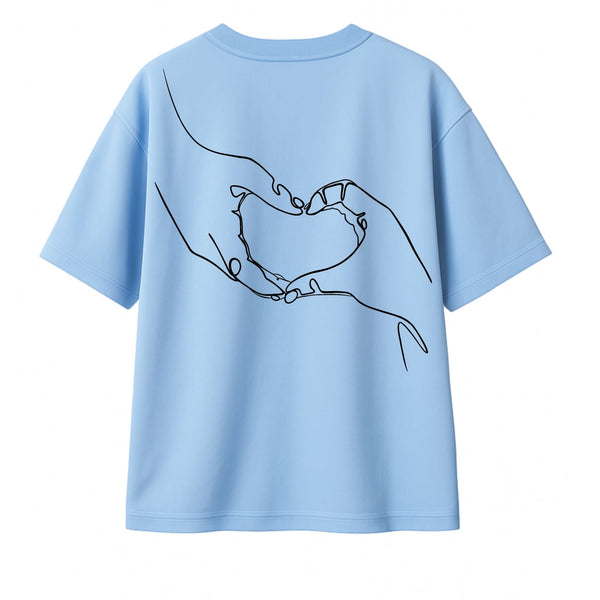 T-Shirt Main dans le coeur