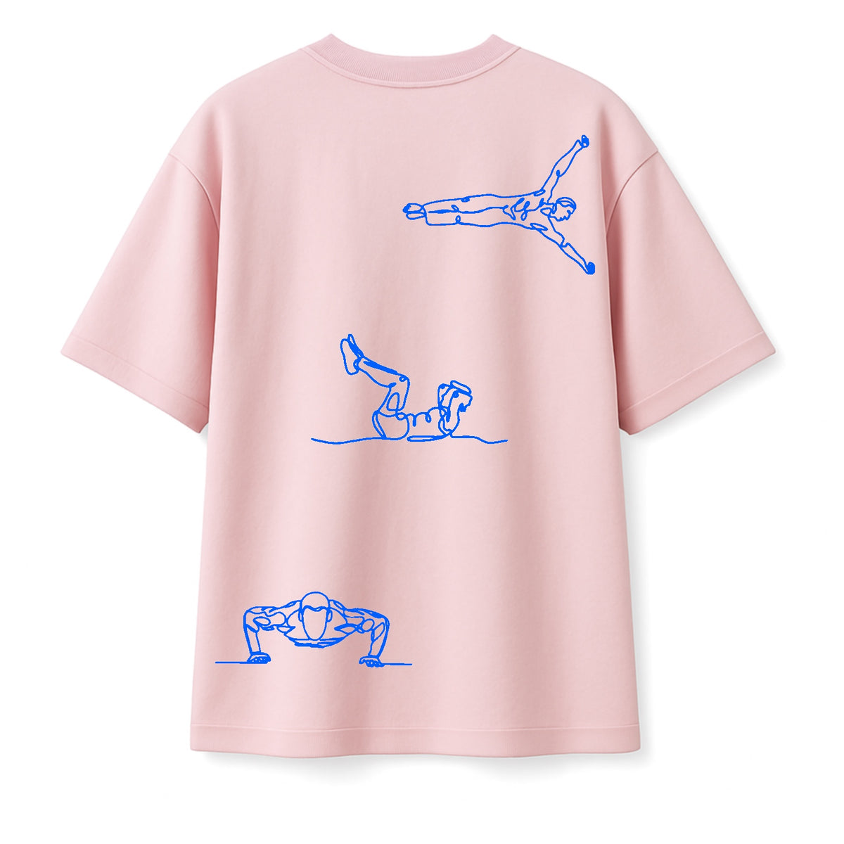 T-shirt Minimaliste Brodé 100% Coton – Design Street-Workout (F)