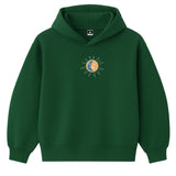 Hoodie 460g 100% Coton – Broderie Minimaliste - Design Soleil/Lune Rich.Art