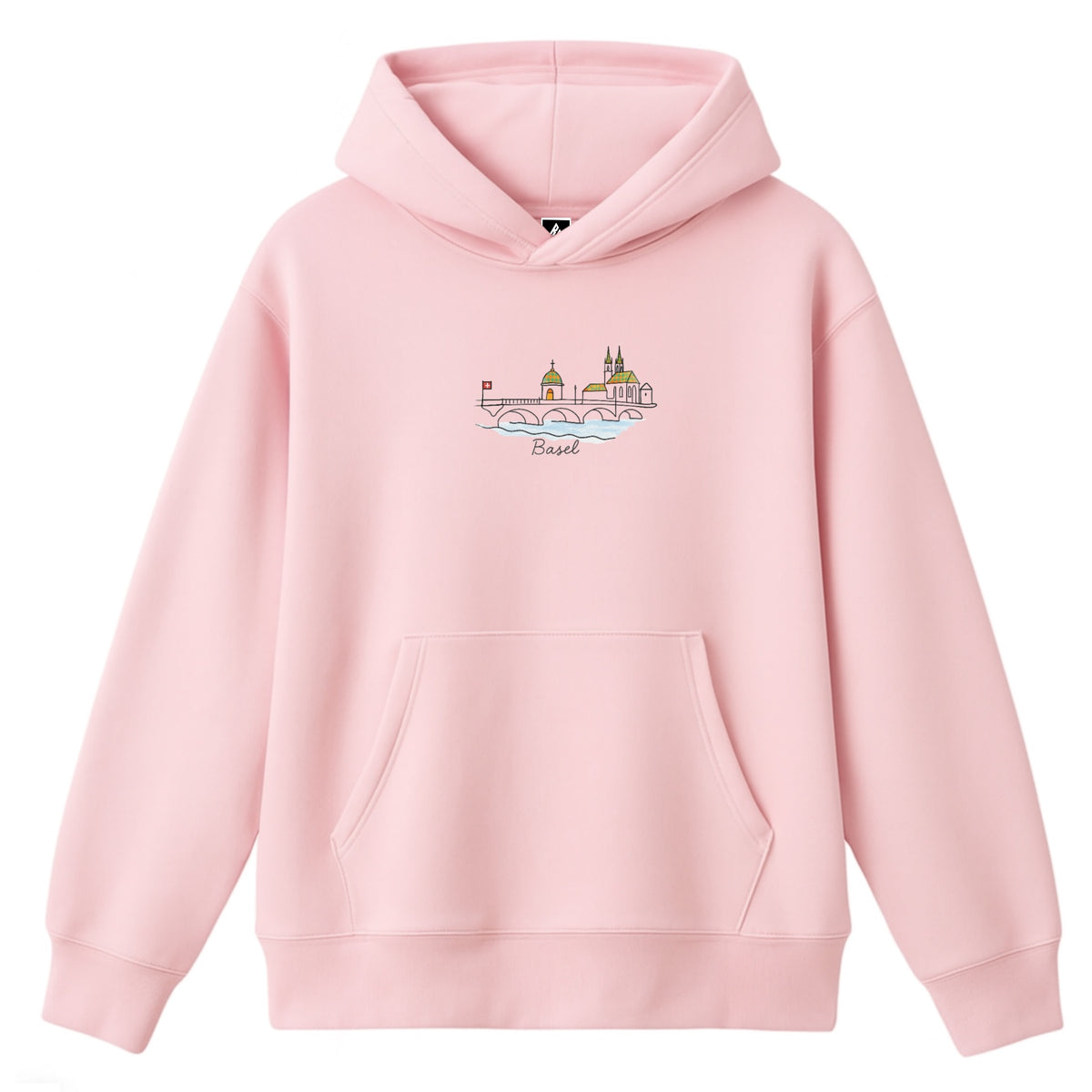 Hoodie 460g 100% Coton – Broderie Minimaliste - Design Basel