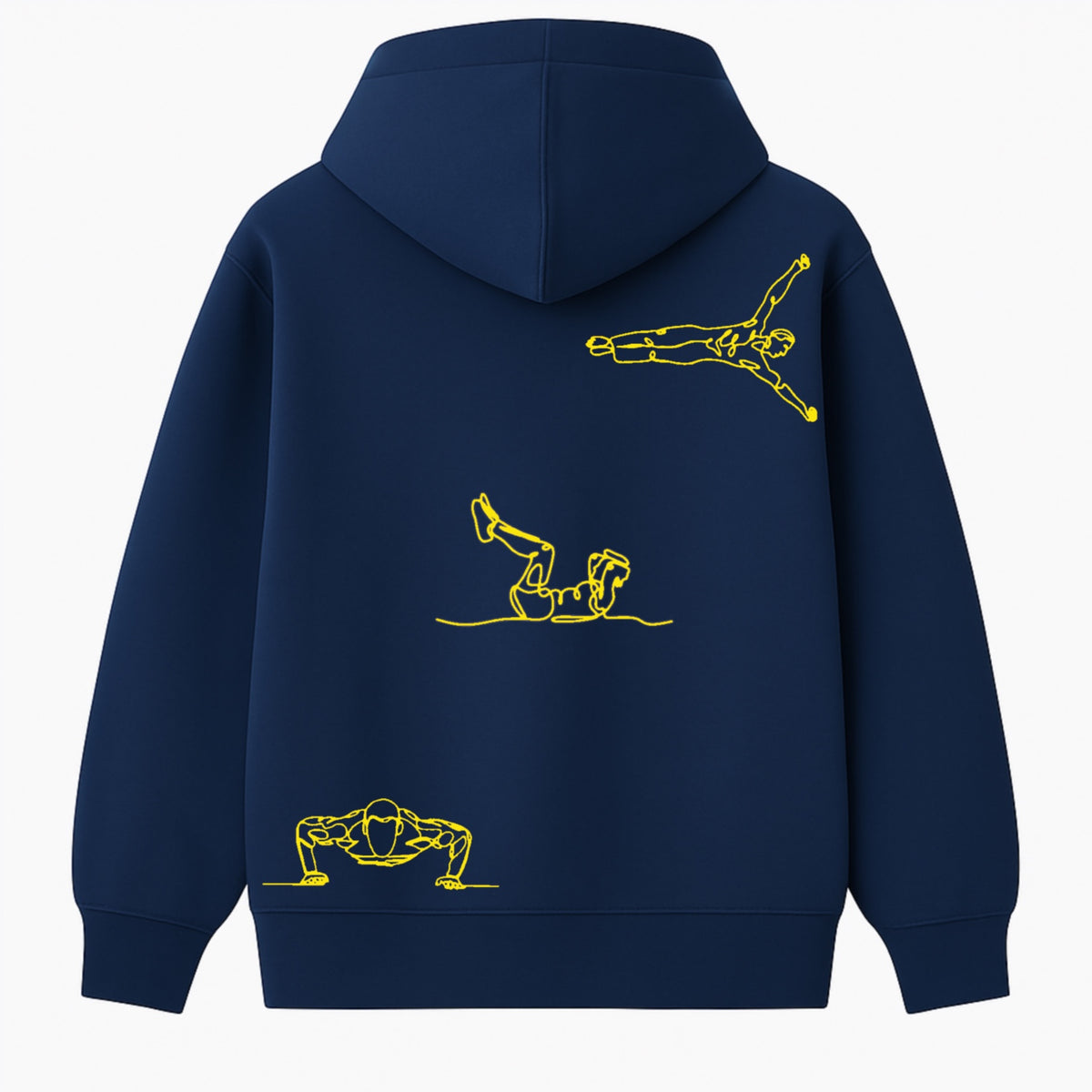 Hoodie 460g 100% Coton – Broderie Minimaliste - Design Street-Workout (F)