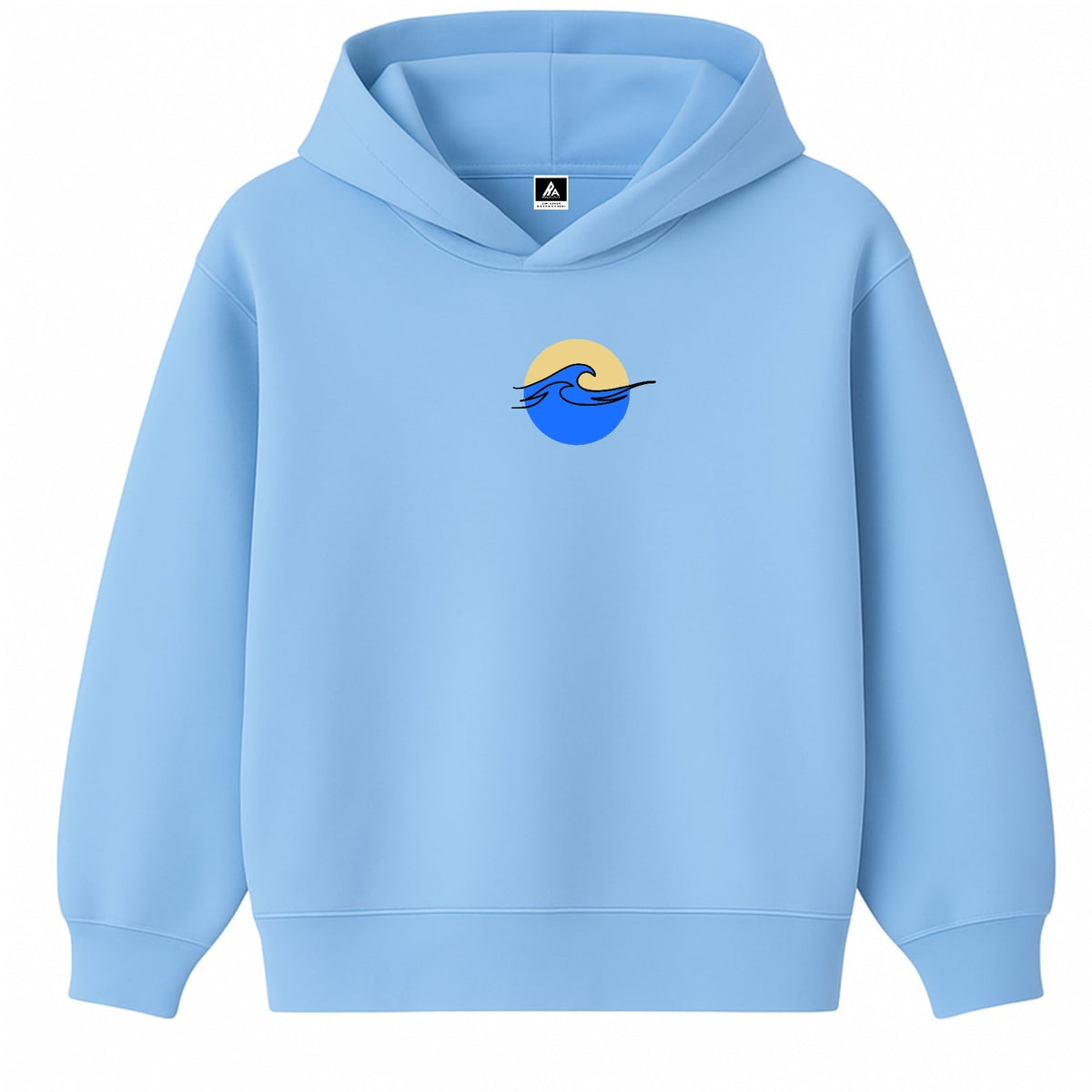 Hoodie 460g 100% Coton – Broderie Minimaliste - Design Vague Rich.Art