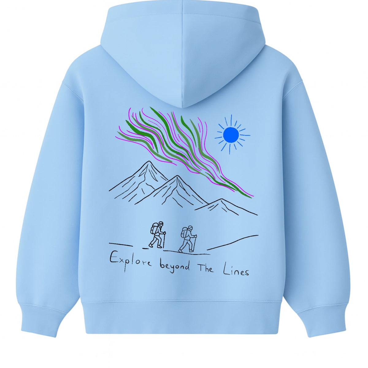 Hoodie 460g 100% Coton – Broderie Minimaliste - Design Islande Rich.Art