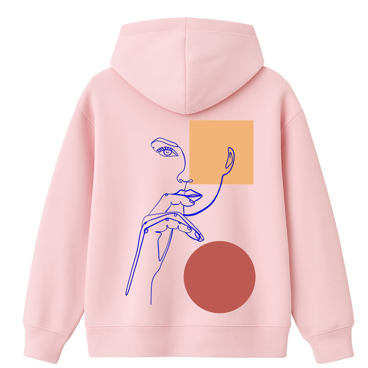 Hoodie 460g 100% Coton – Broderie Minimaliste - Design Pensive