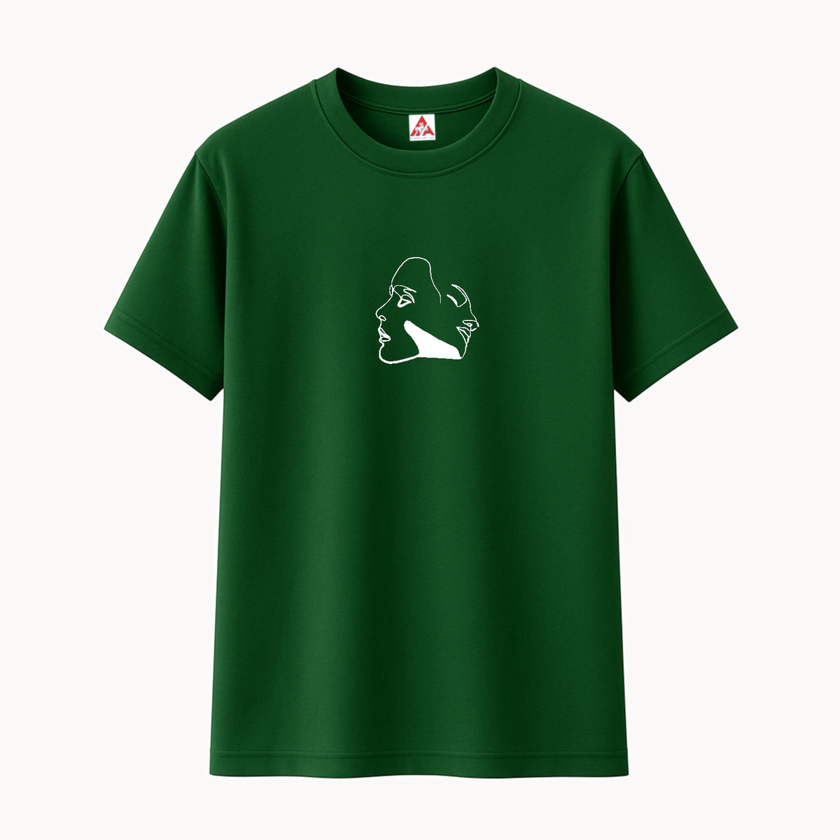 T-shirt Minimaliste Brodé 100% Coton – Design Aura (F)