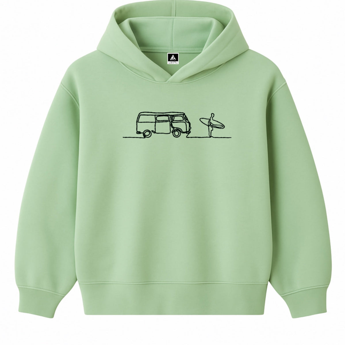 Hoodie 460g 100% Coton – Broderie Minimaliste - Design Surf Rich.Art