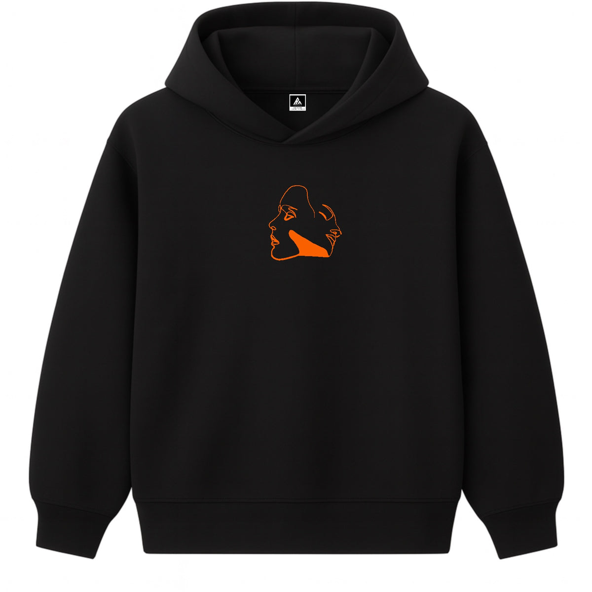 Hoodie 460g 100% Coton – Broderie Minimaliste - Design Aura (F)