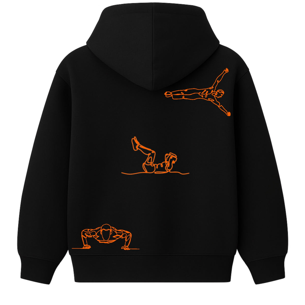 Hoodie 460g 100% Coton – Broderie Minimaliste - Design Street-Workout (F)