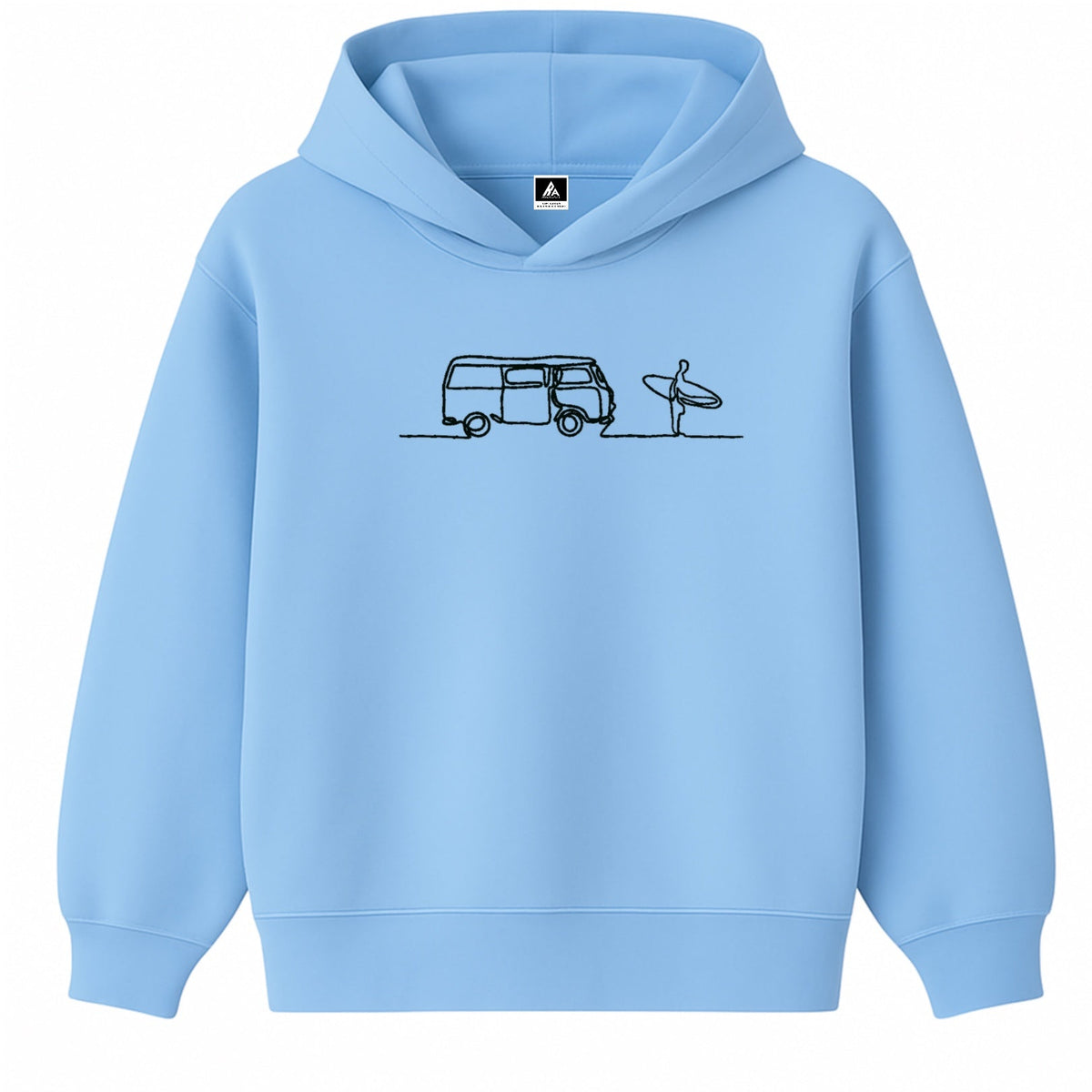 Hoodie 460g 100% Coton – Broderie Minimaliste - Design Surf Rich.Art