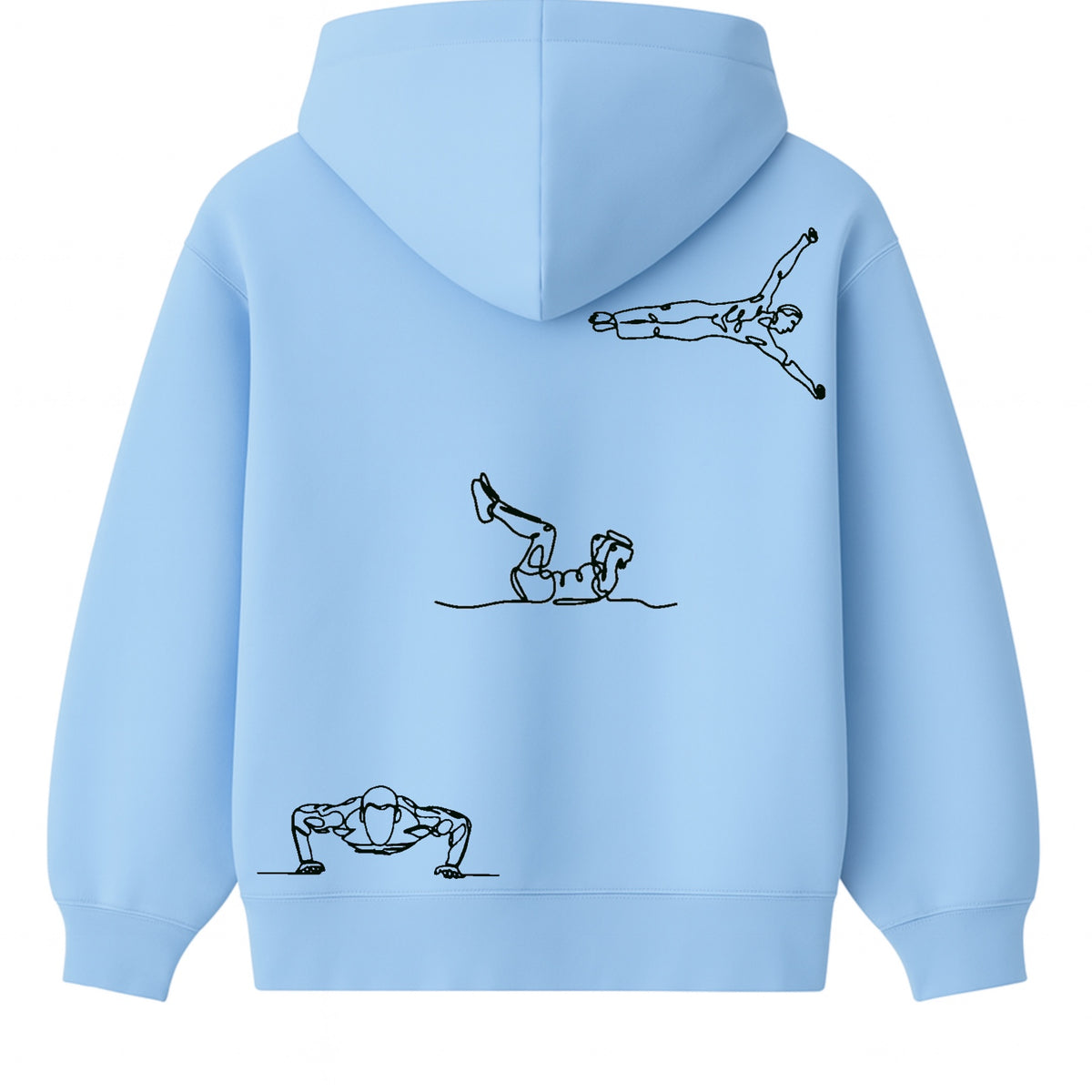 Hoodie 460g 100% Coton – Broderie Minimaliste - Design Street-Workout (F)