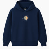 Hoodie 460g 100% Coton – Broderie Minimaliste - Design Soleil/Lune Rich.Art
