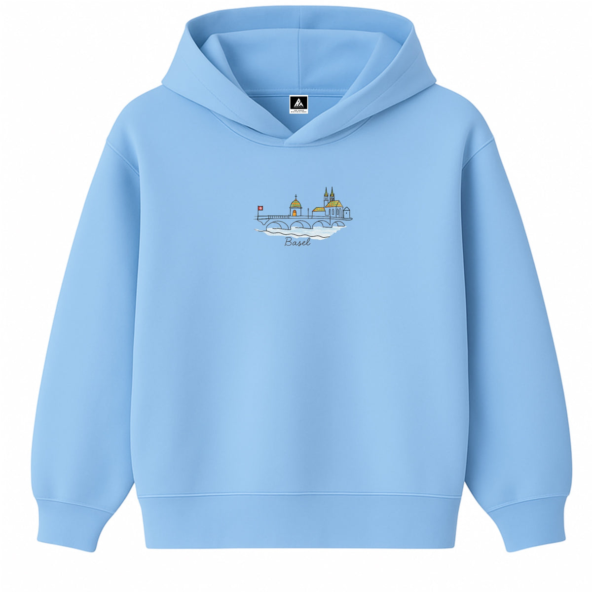 Hoodie 460g 100% Coton – Broderie Minimaliste - Design Basel