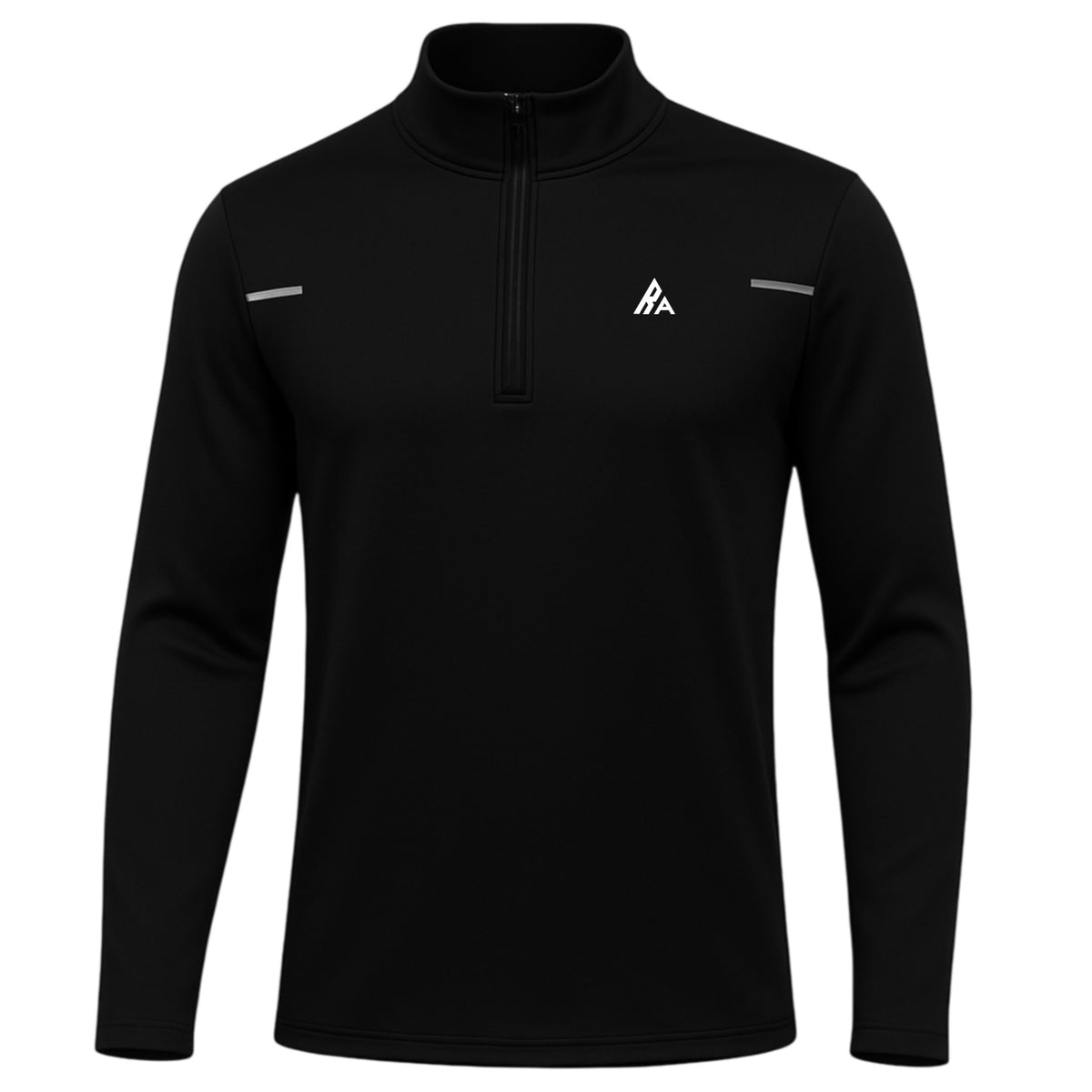 Haut de Sport Noir à Demi-Zip – Performance & Confort