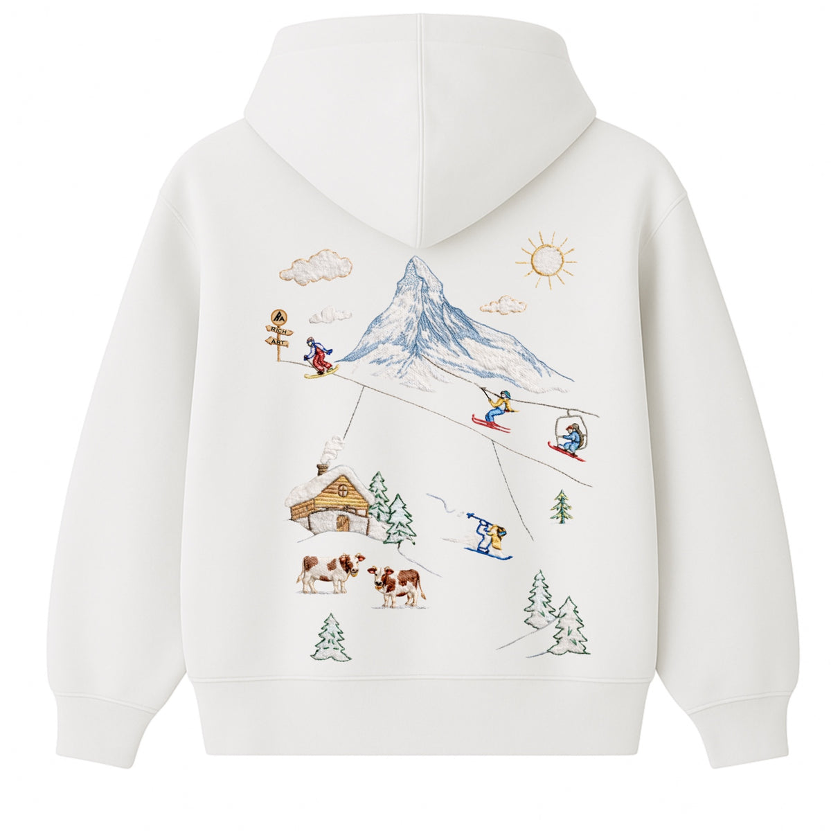 Hoodie Ski Switzerland