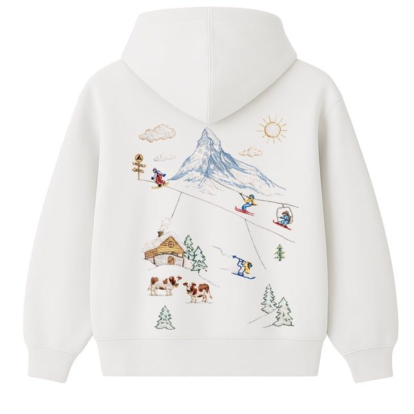 🟡 PRÉCOMMANDE: Hoodie Ski Switzerland