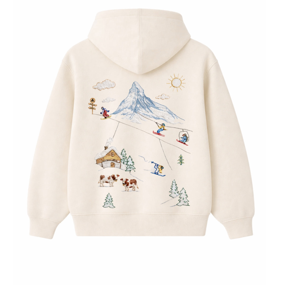 Hoodie Ski Switzerland