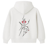 Hoodie 460g 100% Coton – Broderie Minimaliste - Design Silence Rich.Art